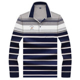 2019 New Arrival brand polo shirt men 3D Embroidery striped long sleeve men polo shirt high quality cotton camisas polo shirt