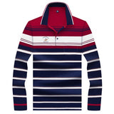 2019 New Arrival brand polo shirt men 3D Embroidery striped long sleeve men polo shirt high quality cotton camisas polo shirt