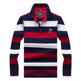 New Arrival Long Sleeve Polo Shirt Men High Quality Stylish 3D Embroidery Brand Tace & Shark Polo Shirts Casual & Business Cloth