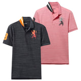 Giordano Men Polo Shirt Pack Of 2 Embroidered Pattern Fashion Polo Men Stretchy Short Sleeve Polos Para Hombre Brand Summer Tops