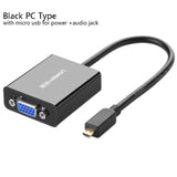 Ugreen Micro HDMI to VGA cable Micro HDMI male to VGA adapter with 3.5mm audio jack & micro USB Cabo HDMI Converter for XBOX PS4